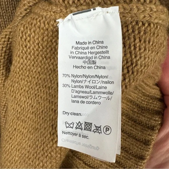 J. Crew Wool Tan Sweater with Jewel Buttons Preppy Classic - Picture 6 of 6